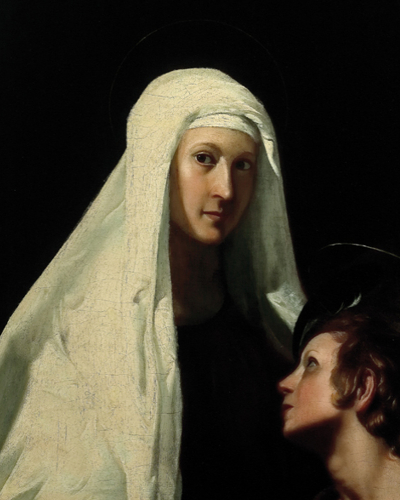 Obraz Św. Franciszki Rzymianki z aniołem